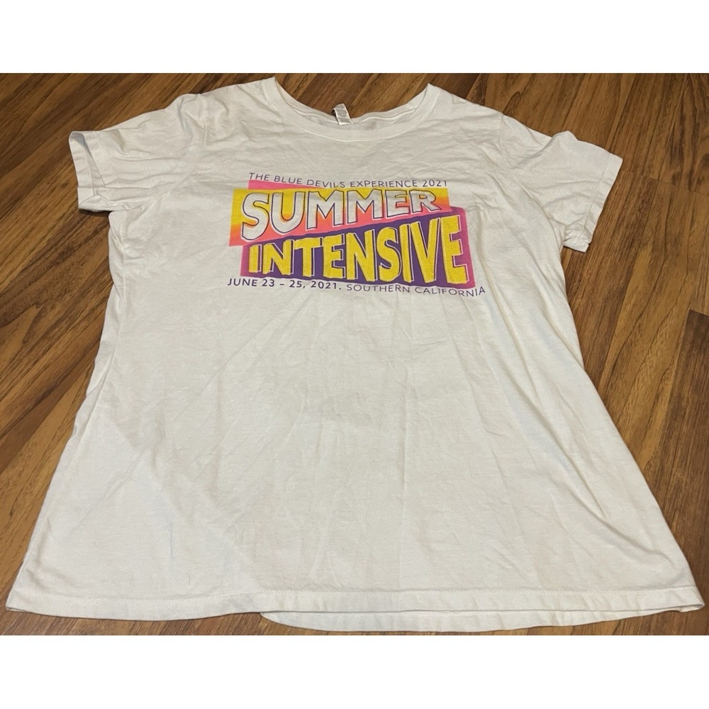 Blue Devils Drum & Bugle Corps Summer Intensive 2021 2XL Tee White DCI Band